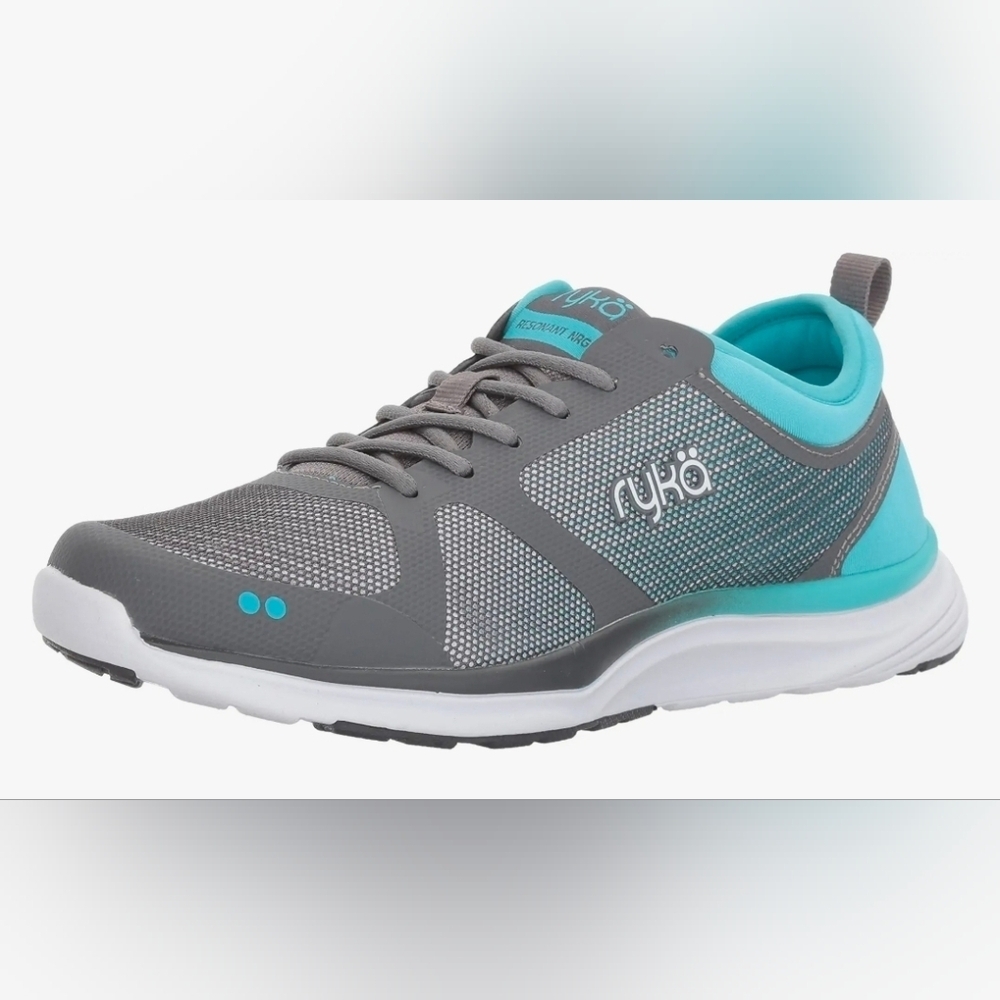 Ryka Womans Resonant NRG Crisstrainers In Grey/Teal Size 11